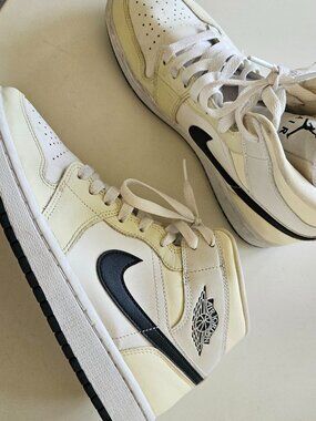 Nike Air Jordan 1 Mid Coconut Milk (Women's)
